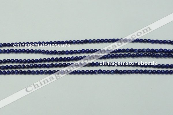 CNL1250 15.5 inches 3mm round natural lapis lazuli beads