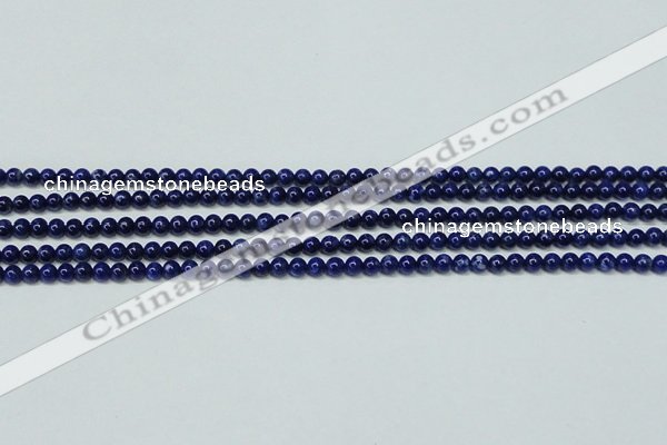 CNL1251 15.5 inches 4mm round natural lapis lazuli beads