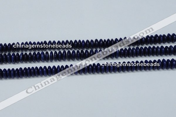 CNL1262 15.5 inches 4*10mm rondelle natural lapis lazuli beads