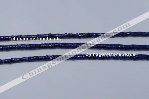 CNL1265 15.5 inches 3*6mm tyre natural lapis lazuli beads