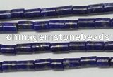 CNL1269 15.5 inches 3*6mm tube natural lapis lazuli beads