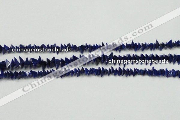 CNL1273 15.5 inches 4*6mm - 5*8mm pyramid natural lapis lazuli beads