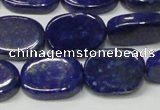 CNL1278 15.5 inches 13*18mm oval natural lapis lazuli beads