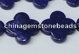 CNL1283 15.5 inches 20mm flower natural lapis lazuli beads