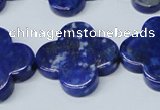 CNL1284 15.5 inches 25mm flower natural lapis lazuli beads