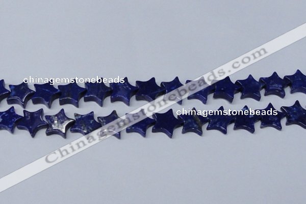 CNL1286 15.5 inches 18mm star natural lapis lazuli beads