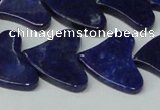 CNL1290 15.5 inches 21*22mm heart natural lapis lazuli beads