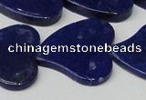 CNL1291 15.5 inches 31*33mm heart natural lapis lazuli beads