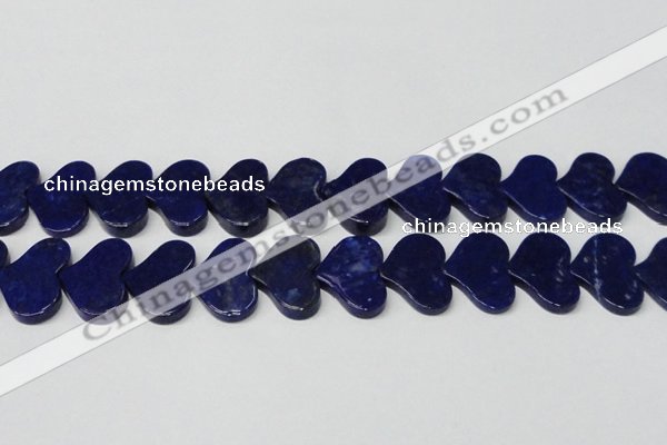 CNL1293 15.5 inches 20*30mm heart natural lapis lazuli beads