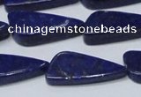 CNL1298 15.5 inches 12*28mm triangle natural lapis lazuli beads