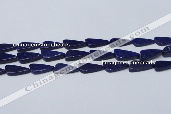 CNL1298 15.5 inches 12*28mm triangle natural lapis lazuli beads