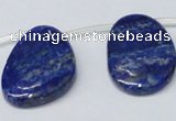 CNL1320 Top drilled 25*35mm - 35*45mm freeform natural lapis lazuli beads