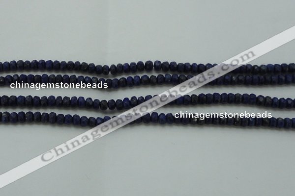 CNL1400 15.5 inches 2.5*4mm faceted rondelle lapis lazuli beads