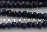 CNL1401 15.5 inches 3*5mm faceted rondelle lapis lazuli beads