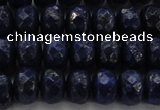 CNL1403 15.5 inches 5*8mm faceted rondelle lapis lazuli beads