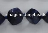 CNL1517 15.5 inches 8*8mm - 18*18mm cube lapis lazuli gemstone beads