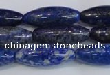CNL1601 15.5 inches 12*30mm rice lapis lazuli gemstone beads