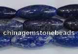 CNL1601 15.5 inches 12*30mm rice lapis lazuli gemstone beads