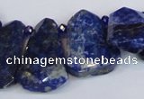 CNL1610 Top drilled 20*28mm - 25*35mm freeform lapis lazuli beads