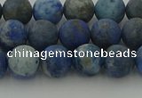 CNL1652 15.5 inches 8mm round matte lapis lazuli beads wholesale