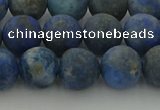 CNL1653 15.5 inches 10mm round matte lapis lazuli beads wholesale