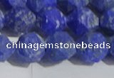 CNL1668 15.5 inches 12mm faceted nuggets matte lapis lazuli beads