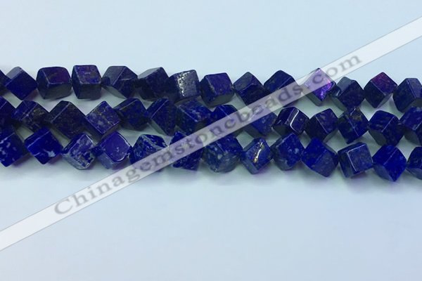 CNL1671 15.5 inches 9*9mm cube lapis lazuli gemstone beads