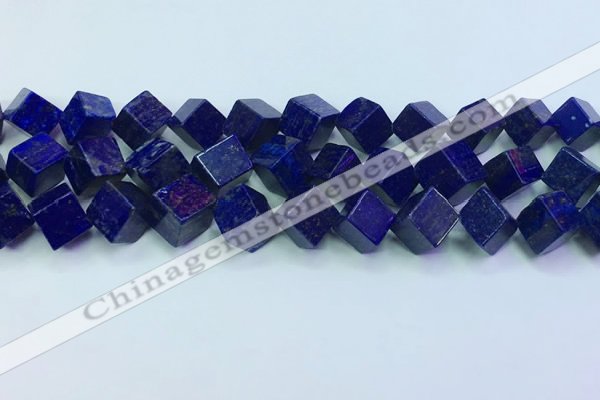 CNL1672 15.5 inches 11*11mm cube lapis lazuli gemstone beads