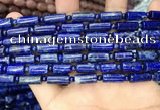 CNL1685 15.5 inches 4mm round & 6*12mm - 6*14mm tube lapis lazuli beads