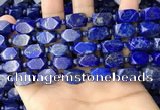 CNL1688 4mm round & 8*12mm - 11*15mm faceted nuggets lapis lazuli beads