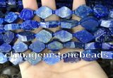 CNL1690 4mm round & 10*15mm - 12*18mm freeform lapis lazuli beads