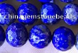 CNL1707 15.5 inches 8mm faceted round lapis lazuli beads