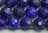 CNL1731 15 inches 8mm faceted round lapis lazuli beads