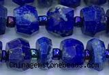 CNL1740 15 inches 5*7mm-6*8mm faceted nuggets lapis lazuli beads