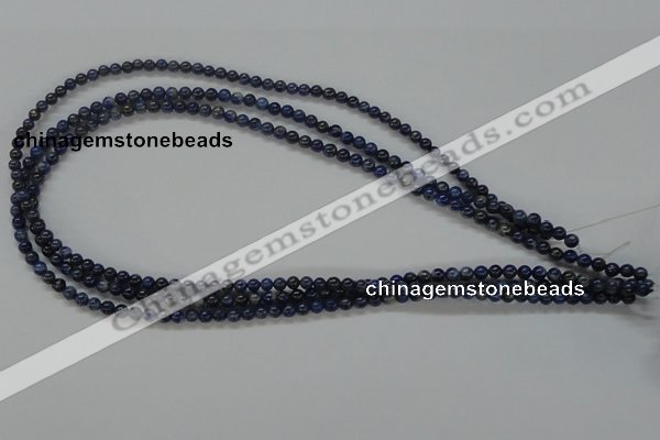 CNL202 15.5 inches 4mm round natural lapis lazuli beads wholesale