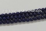 CNL204 15.5 inches 4mm round natural lapis lazuli beads wholesale