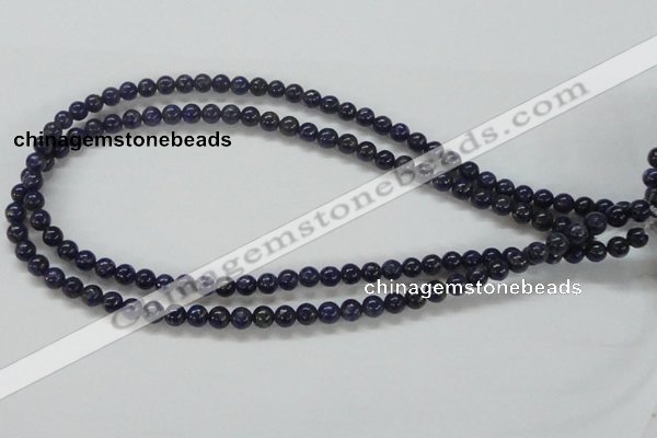 CNL206 15.5 inches 6mm round natural lapis lazuli beads wholesale