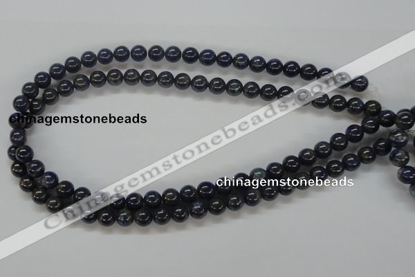 CNL207 15.5 inches 8mm round natural lapis lazuli beads wholesale