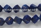 CNL239 15.5 inches 8*8 cube natural lapis lazuli beads wholesale