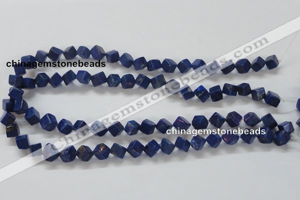 CNL239 15.5 inches 8*8 cube natural lapis lazuli beads wholesale