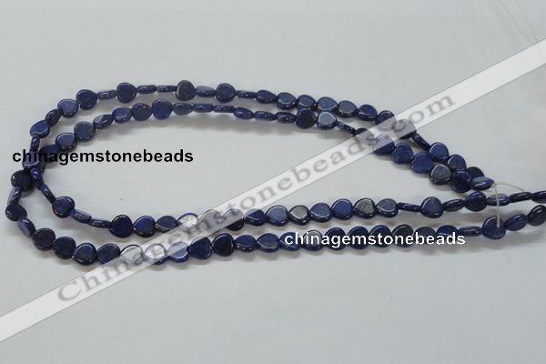 CNL242 15.5 inches 8*8mm heart natural lapis lazuli beads wholesale