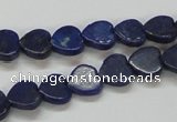 CNL243 15.5 inches 10*10mm heart natural lapis lazuli beads wholesale