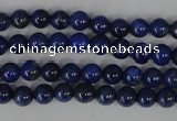 CNL401 15.5 inches 4mm round natural lapis lazuli gemstone beads