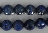 CNL416 15.5 inches 12mm faceted round natural lapis lazuli gemstone beads