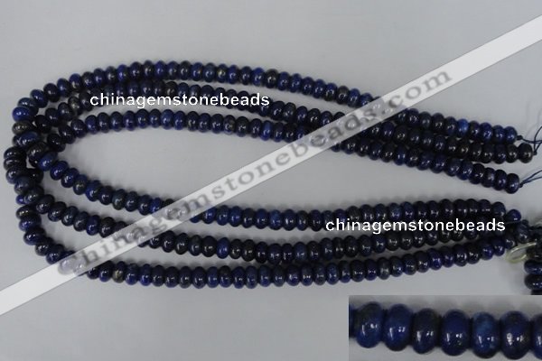 CNL422 15.5 inches 5*8mm rondelle natural lapis lazuli gemstone beads