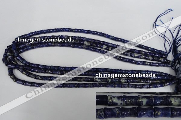 CNL432 15.5 inches 5*7mm bone natural lapis lazuli gemstone beads