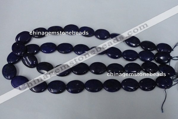 CNL484 15.5 inches 15*20mm oval natural lapis lazuli gemstone beads