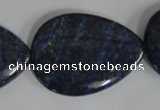 CNL507 15.5 inches 25*35mm flat teardrop natural lapis lazuli beads