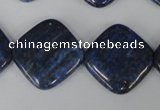 CNL526 15.5 inches 20*20mm diamond natural lapis lazuli gemstone beads