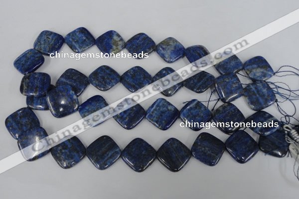 CNL526 15.5 inches 20*20mm diamond natural lapis lazuli gemstone beads